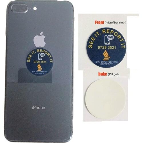 Customized Novel Advertising Promotional Gifts with Microfiber self Adhesive Screen Wipers Superfine Fiber Fabric Scree Cleaner