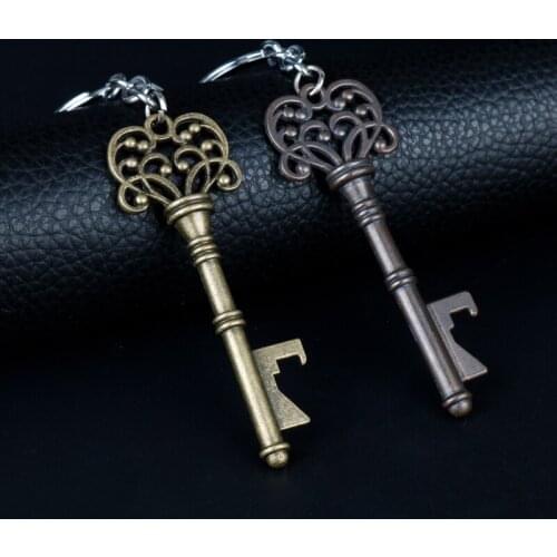Dongsheng Retro Bottle Openers Key Shape Bottle Openers Beer Wine Bottle Opener Keychain Ring Open Bar Drinking Accessories-50
