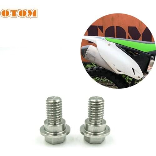 OTOM Motorcycle M8 Seat Bolt Stainless Steel CNC Machining Cushion Screws For KAWASAKI KX125 KX250F KX450F KXL250R KXL450R KX500