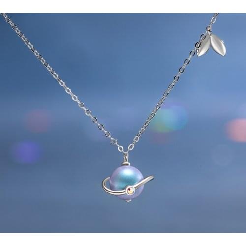 Thaya Midsummer Nights Dream Design Necklace Colored Pearls s925 Silver Choker For Women Elegant Jewelry Ladies Gift