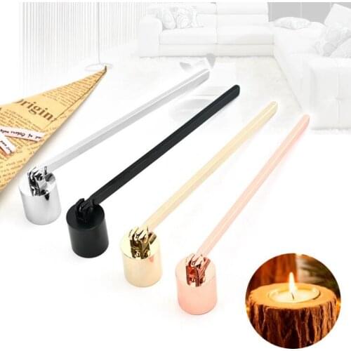 Stainless Steel Candle killer Snuffer Wick Trimmer Tool Multicolor Put Out Fire On Candle cover LX1673