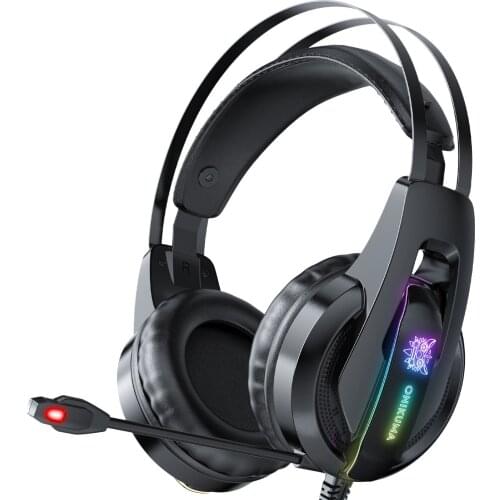 ONIKUMA K16gaming Headset Wired RGB Lighting Compatible With Computer Mac Oneps4 Nintendo, Switch And 3.5Mm Audio Interface
