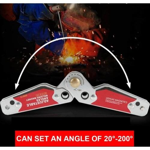 Adjustable Magnet Welding Positioner, Magnetic Holder, Welding Fixture Angle Clamp (20°~200°), Welding Magnet Welding Bracket