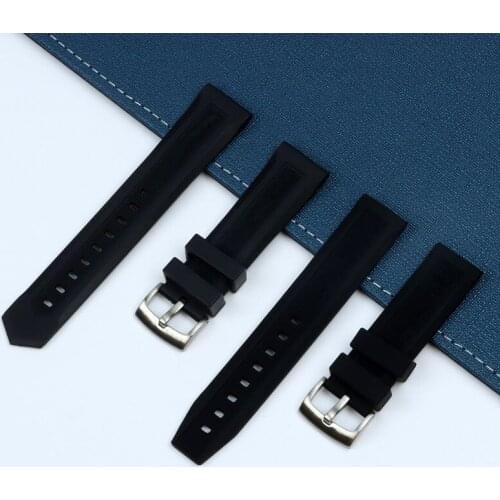 Luxury Men Black Nature Watchband 20mm 22mm Silicone Rubber Watches Band Belt For TAG Strap CARRER for Heuer buckle DRIVE TIMER