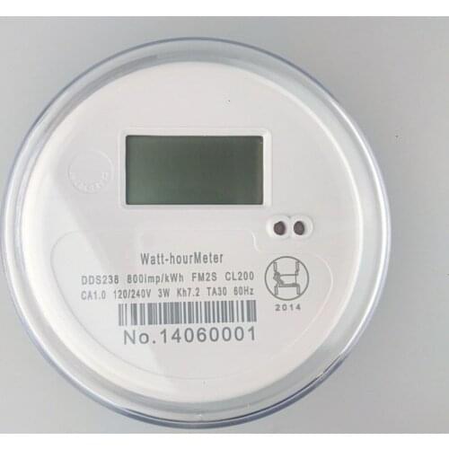 WATT-HOUR METER DDS238 800IMP/kWh FM2S CL200 CA1.1 120/240V 3W KH7.2 TA30 60Hz