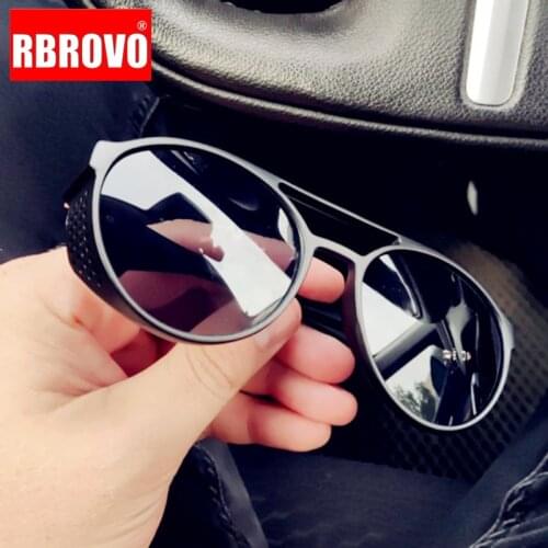 RBROVO 2021 Punk Sunglasses Men Brand Designer Eyeglasses Men Vintage Sun Glasses for Men/Women Punk Oculos De Sol Gafas UV400