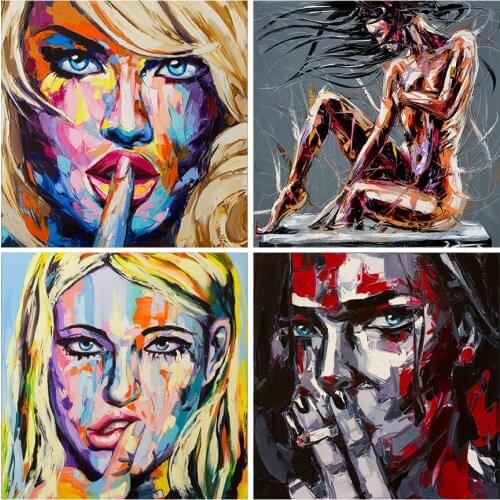 Tapb Abstract Nude Woman Portrait Pictures By Numbers Kit Sexy Girls Painting By Numbers Art Gifts For Adult Room Decor