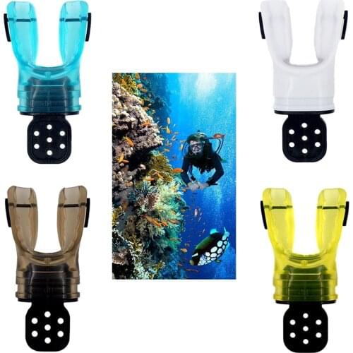 Universal Scuba Snorkel Regulator Diving Bite Mouthpiece Silicone Dive Breathe Tube Moldable Octopus Regulators Underwater Acces