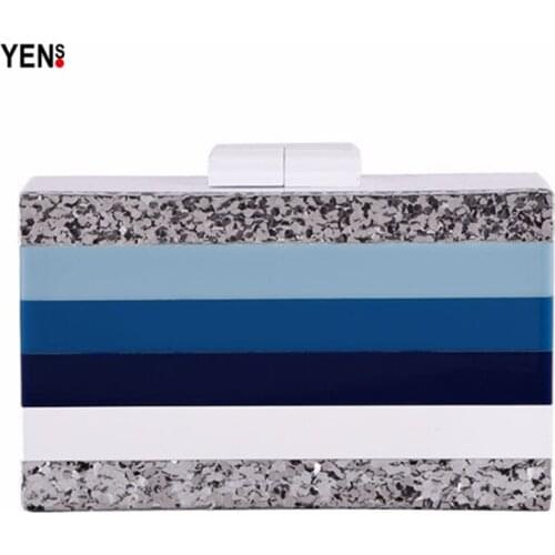 Женские синие клатчи YENS China At AliExpress