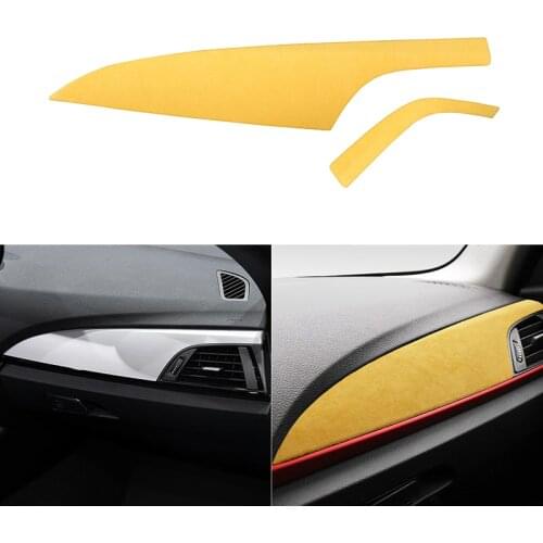 Suede Car Dashboard Decoration Strip Interior Frame Stickers for BMW 1 2 Series F20 F21 F22 F23 2012-2016 Mouldings Accessories