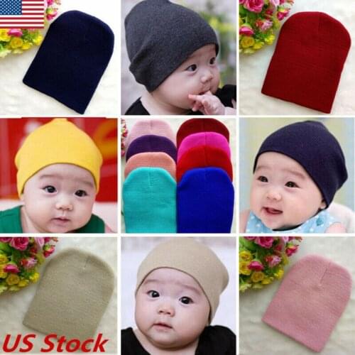 Winter/Autumn 4Months-4Years Kids Baby Cotton Beanie Soft Girl Boy Unisex Knit Hat Toddler Infant Kid Cap Soft Warm Casual Hats