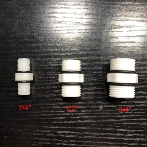 1pc 1/4" 1/2" 3/4" BSP Male Thread With Seal O-RING POM Aquarium Reverse Osmosis Connector Fitting RO Water Dispenser
