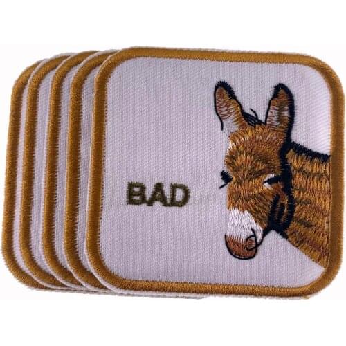 2/10Pcs Animal badges embroidered patches sewing applique Iron on patches for clothing sticker DIY decorative