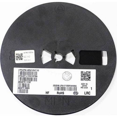 50PCS Zener diode LM5Z12VT1G 12V 0.2W(200mW) SOD-523 LM5Z12VT1G