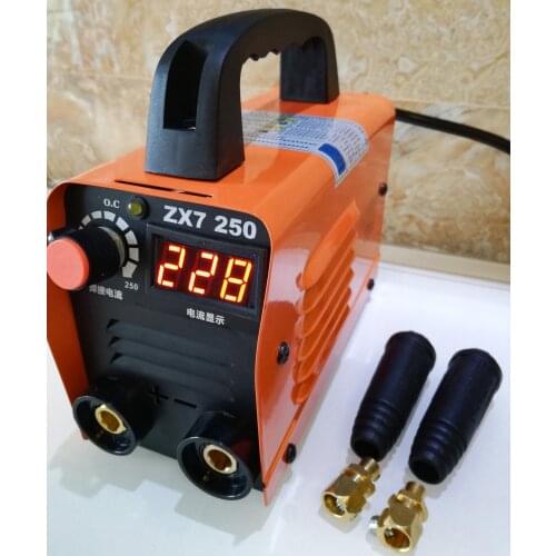For free 250A 110-250V Compact Mini MMA Welder Inverter ARC Welding Machine Stick Welder