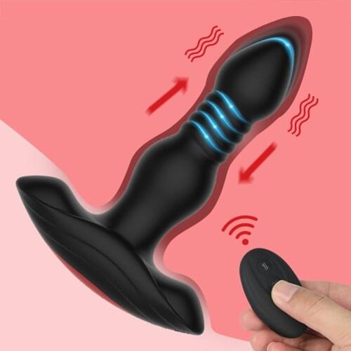 Wireless Remote Control Anal Vibrators Thrusting Anal Butt Plug G-Spot Vibrator For Woman Male Prostate Massager Sex Toy For Men