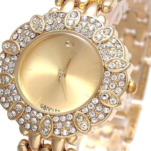 Brand Crystal Quartz watch 2019 New Fashion Luxury Casual Watch Women Dress Watch Steel ladies Wristwatch clock hour