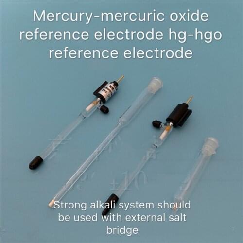 Electrochemical mercury. Mercuric oxide electrode. Mercuric oxide reference electrode Hg/HgO reference electrode