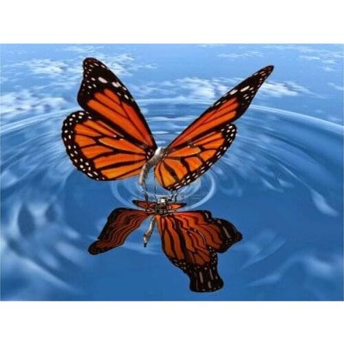 Kexinzu 5D DIY Full Square Round Diamond Painting Cross Stitch Animal Butterfly 3D Diamond Embroidery Mosaic Work Gift 01