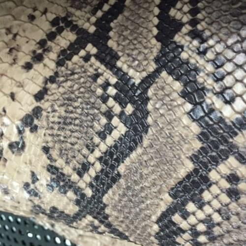 Cowhide Genuine Leather Bags Snake Embossed A Natural Cow Skin Full Grain Lot Leather Fabric For Luxury Belt Free Shipping