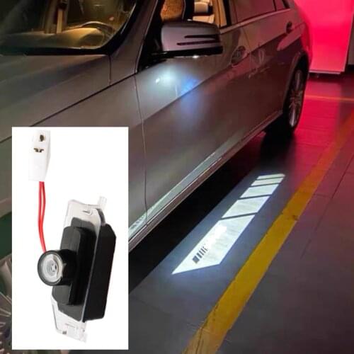 Car Welcome Light For Benz C/E/S GLC Class W213 W205 W222 W238 X253 Rearview Mirror Shadow Logo Laser Decoration Lamp Signal