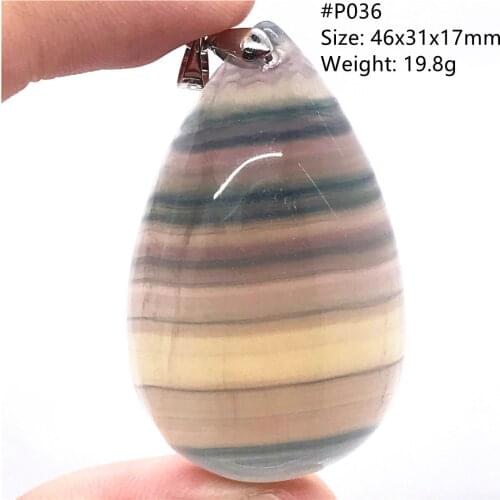 Top Natural Colorful Fluorite Pendant Jewelry For Women Lady Men Healing Gift Crystal Silver Stone Beads Reiki Gemstone AAAAA