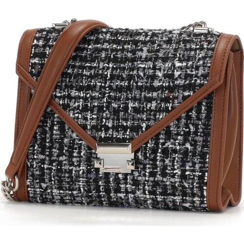 Woolen Genuine Cow Leather Mini Square Bag For Women Crossbody Simple Shoulder Bags 2021 New Fashion Brand Designer Franch Style