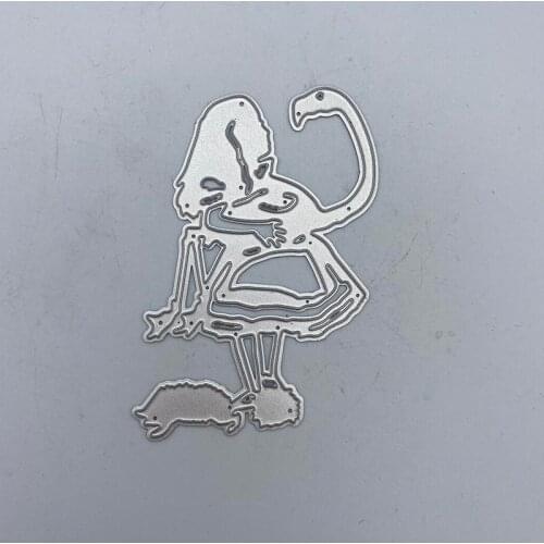 Metal Cutting Dies Crane Beauty DIY Scrapbooking Decorative Embossing Handcraft Die Cutting Template