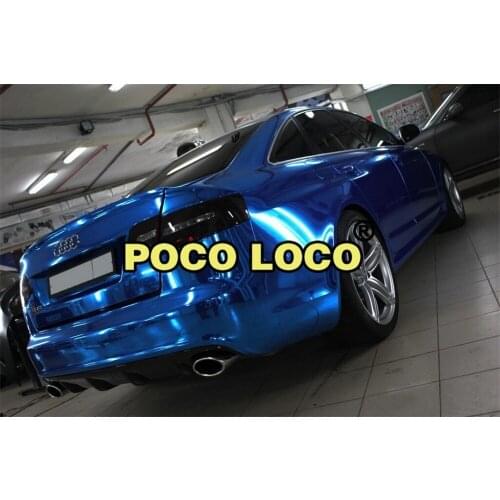 Fashion Car Styling Reflective Mirror Chrome Blue Car Wrap Vinyl Mirror Chrome Film Used For Automobiles & Motorcycles Stickers