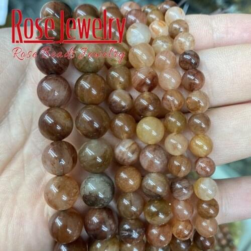 Natural Stone Beads Red Grass Agates Loose Spacer Jades Beads 15" strand 4/6/8/10/12 mm For Jewelry Making DIY Bracelet Necklace