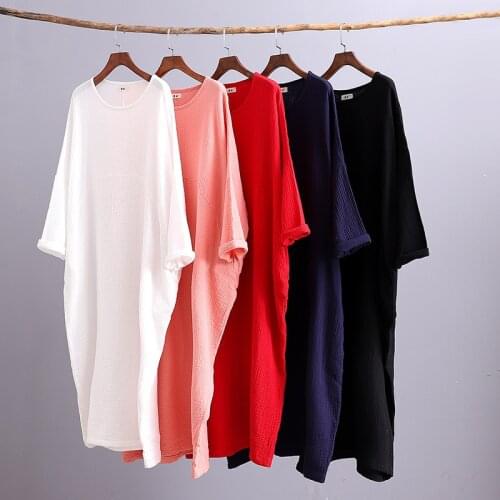 Fashion New Autunm long sleeve maxi dress,plus size Spring cotton linen vintage dress, Casual Bohemian Beach Vestidos oversize