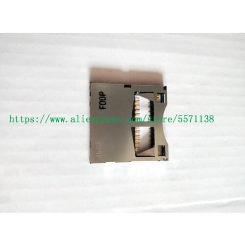 New SD Memory Card Slot Holder assembly for Panasonic LX2 LX3 LX4 LX5 MDH1 GM1GK FH8 FZ18 Camera Repair Par
