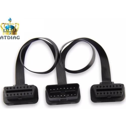 ODB OBD2 Cable 16 Pin 1 Male To 16 Pin 2 Female OBD II OBD2 Connector OBD2 1-2 Extension Diagnostic Cable