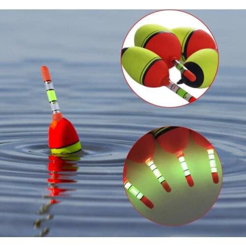 EVA Fishing Float 5/8/10/15/20/30g Long Vertical Luminous Night Lighting Wand Soft Tail Fishing Floats Bobber Fishing Bell Tools
