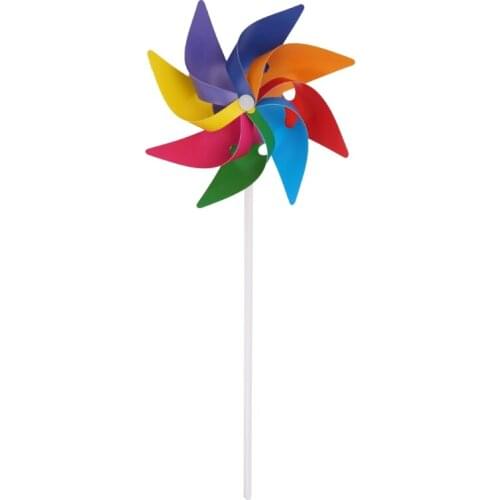 Garden Yard Party Camping Windmill Wind Spinner Ornament Decoration Kids Toy New P82D