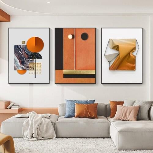 Nordic Modern Abstraction geometric Picture Canvas Painting Wall Art Poster and Print for Living Room Bedroom Decoration Home