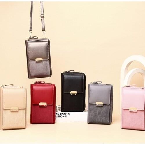 Brand New Soft PU Leather Crossbody Bag For Women Small Phone Purse Shoulder Bags Stitching Design Mini Women Daily Use Bag Flap