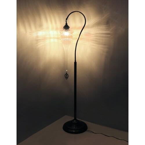 Unique turkish floor lamp pyrex mid century vintage decorative standing light,turkish lamp