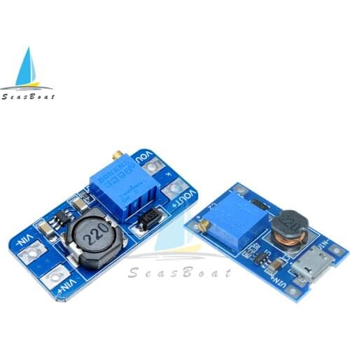 1Pcs MT3608 DC-DC Step Up Power Supply Module Converter Booster Boost Step-up Board MAX Output 28V 2A