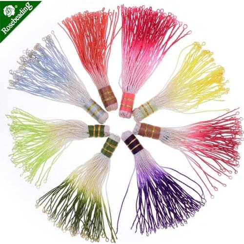 10pcs 5cm Short Handmade Tassels,tassels for jewelry making,Silky Tassel,Mini Jewelry Tassel