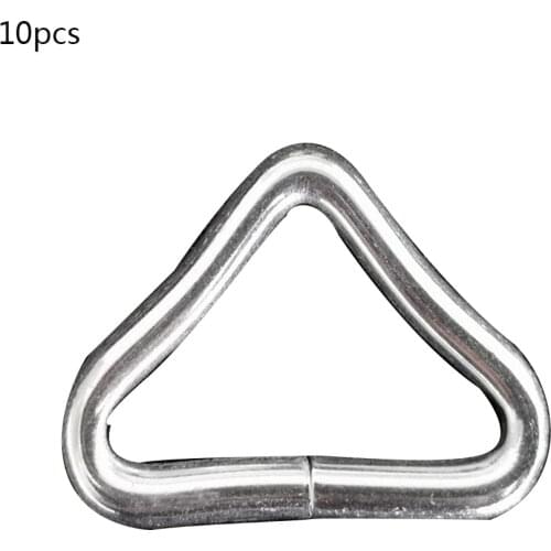 10 PCS Per Set Trampoline Jumping Bed Bungee Bed Mesh Cloth Mattress Jumping Cloth Iron Buckle Triangle Ring