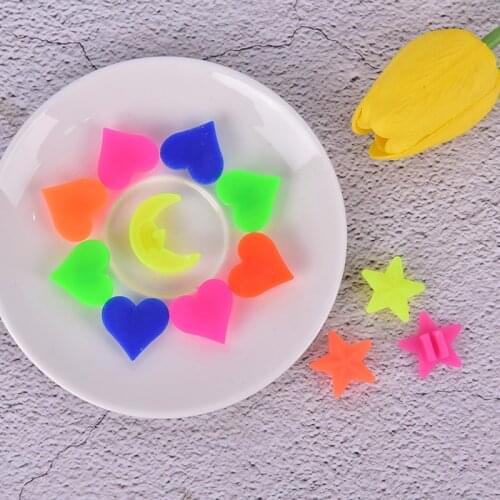 36Pcs Plastic Clip Spoke Bead Bicycle Beads Wire Beads Decorations Mixed Luminous Star Bike Bicycle Wheel Spoke Beads