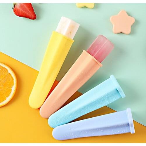 4pcs Silicone Popsicles Molds Ice Pops Mould Chocolate Jelly Maker BPA Free Ice Cream Moulds Home DIY SAL99