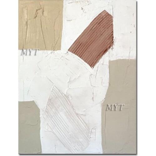 Handmade Abstract Latest Geometric Oil Painting Wall Hanging Decorative Canvas Picture Wall Art No Frame Paintings Canvas Craft