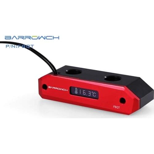 Barrowch water cooler Temperature display connector bridge for GPU Water Block heatsink gadget