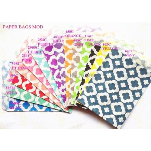 Free DHL Shipping 10000pcs/400packs stripe polka dot, chevron,Modpaper birthday party favor bags, treat bags paper bags