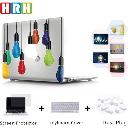 HRH Create Light Bulb Print Laptop PC Shell Hard Case for Macbook Air Pro Retina 11"12"13"15 A2141 A2159 A1706 A2289 A2251