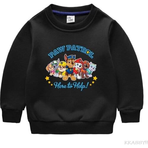 PAW PATROL autumn and winter childrens hoodies are newly added fleece and thickened warm winter jackets
