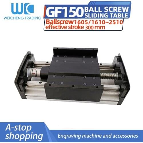 GF150 300mm Effective Stroke Ball Screw Slide Module Linear Guide Module Dustproof Seal Heavy Load Without Motor For CNC PARTS