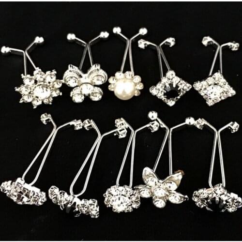 3pcs/lot Rhinestones Elegant Muslim Brooch Women Scarf Shawl Pin Clip Scarf Buckle Scaves Accessories